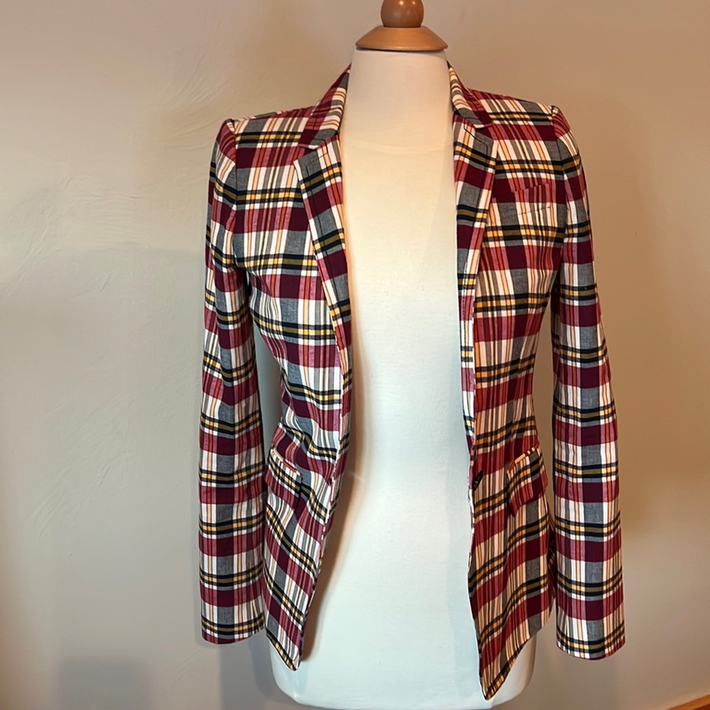 Fun plaid J. Crew blazer